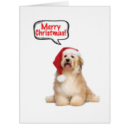 Jumbo Santa Pups Weihnachtskarte