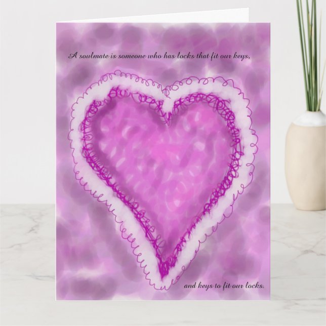 Jumbo Soulmate Poetcard Karte (Vorderseite)