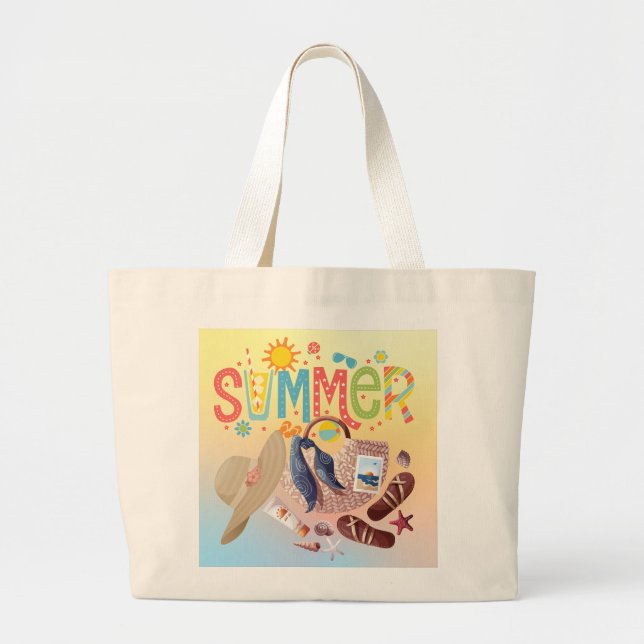 Jumbo Summer Tote Bag Stoffbeutel (Vorne)