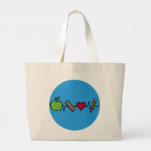 Jumbo-Tasche des Lehrers Life - Herzschlag der Kla
