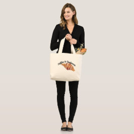 Jumbo-Tasche mit Croissant-Design  Jumbo Stoffbeutel