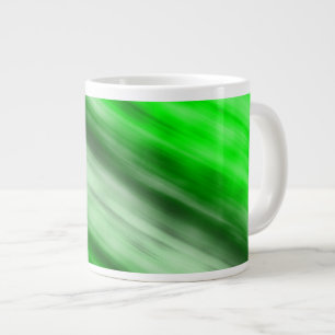 Jumbo-Tasse, abstrakte Kunst, grün. Jumbo-Tasse