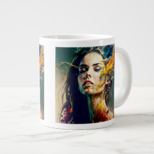 Jumbo-Tasse 'Auflösende Frau'