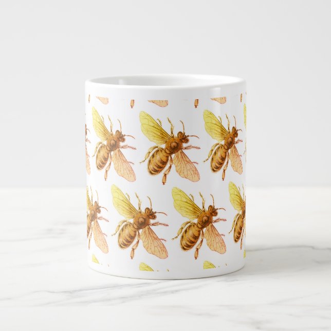 Jumbo Tasse BEE PATTERN (Vorderseite)