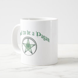 Jumbo-Tasse "Custom Green Pagan Pride"