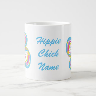 Jumbo-Tasse mit "Hippie Chick"