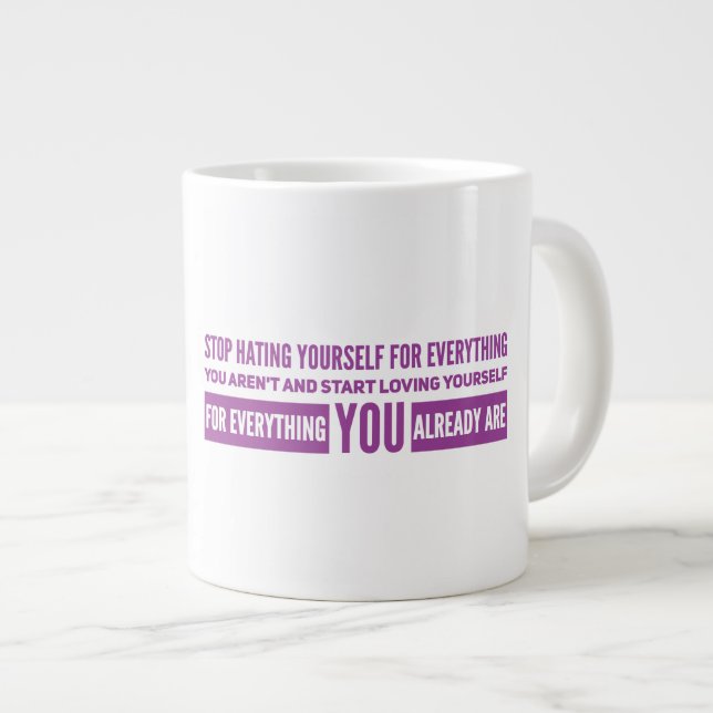 Jumbo-Tasse stoppen (Vorderseite Rechts)
