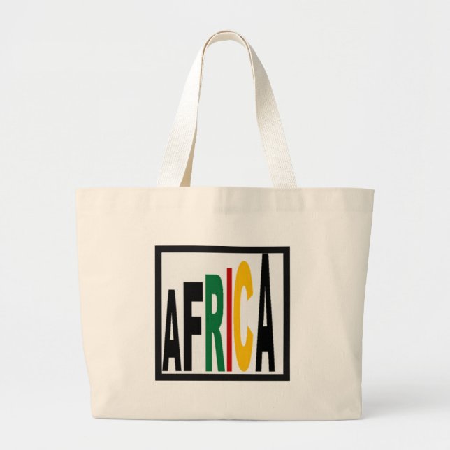 Jumbo Tote AFRICA Stoffbeutel (Vorne)