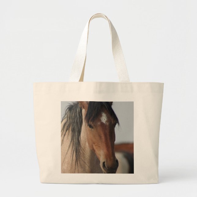 JUMBO TOTE BAG WILD HORSE STOFFBEUTEL (Vorne)