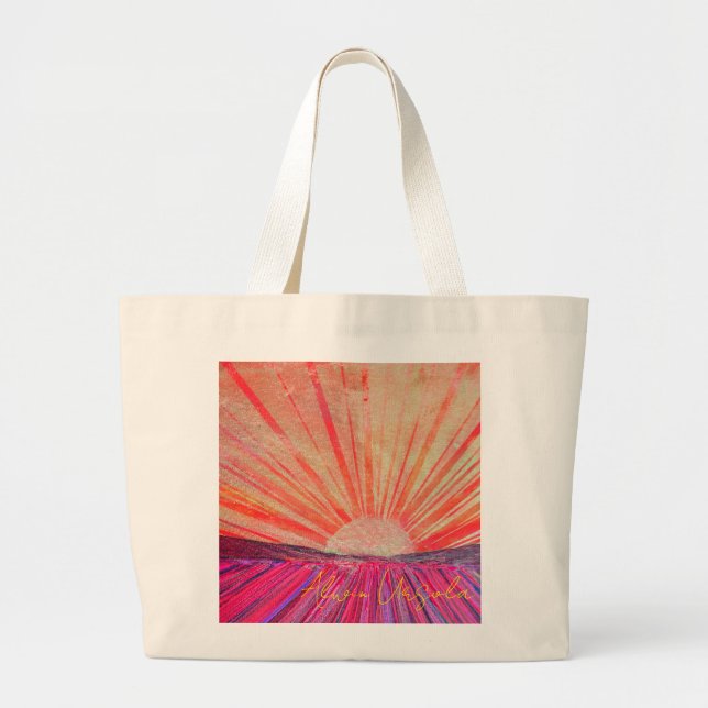 Jumbo Tote Bag with Artwork titled "Daybreak"  Stoffbeutel (Vorne)
