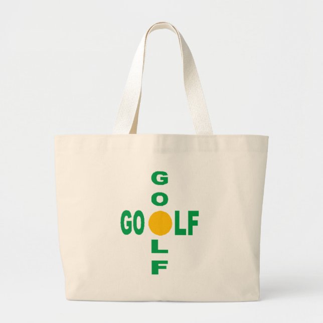 Jumbo Tote DESIGN GOLF Stoffbeutel (Vorne)