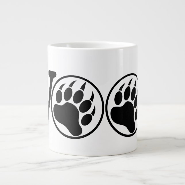 Jumbo WOOF (20oz) Tasse (Vorderseite)