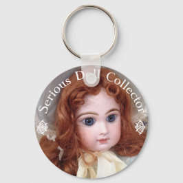 Jumeau Antique Doll Collector 3" Button Button Schlüsselanhänger