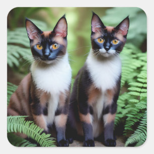Jumeaux de chats siamois, Stickers
