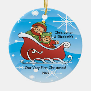 Jumeaux en pain d'épices Ornement de Noël pour béb