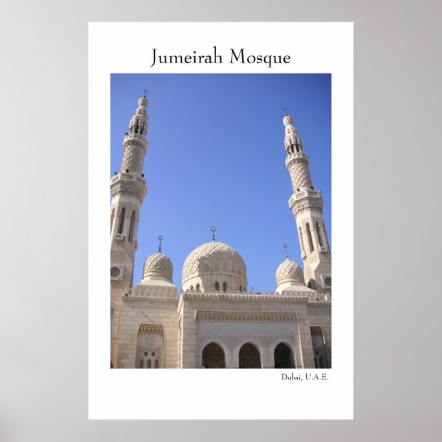 Jumeirah Mosque Poster (Vorne)