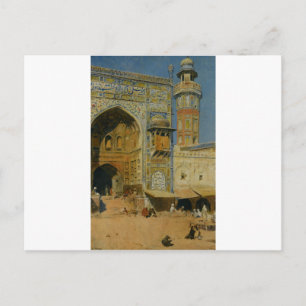 Jumma Musjed Lahore India von Edwin Lord Weeks Postkarte