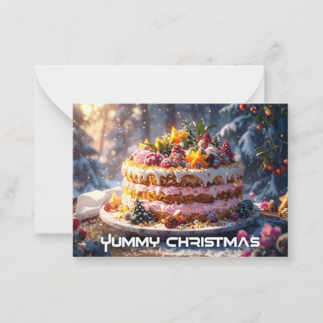 JUMMY CHRISTMAS-Flachnotiskarte Mitteilungskarte (Vorderseite)