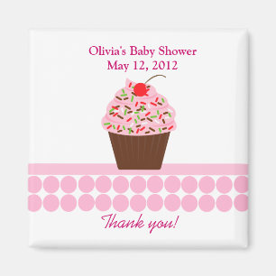 JUMMY CUPCAKES Baby Shower Fevor Magnet