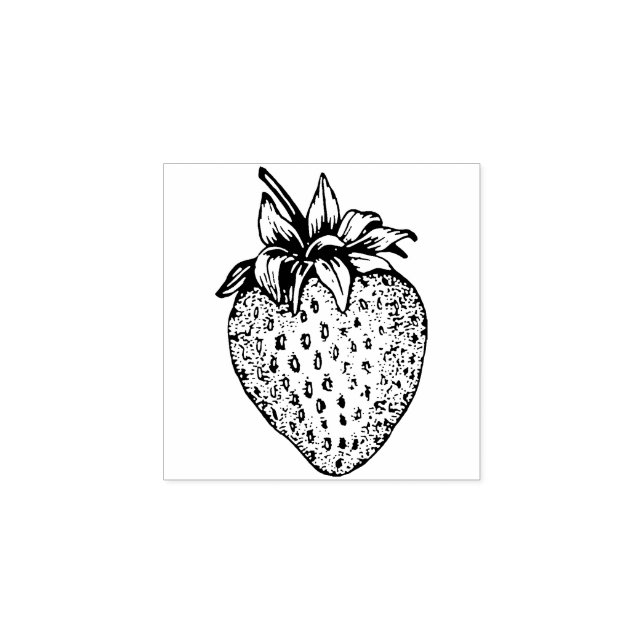 JUMMY STRAWBERRY RUBBER BRIEFMARKE GUMMISTEMPEL (Prägung)