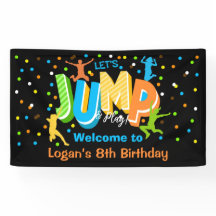 Jump Anniversaire Vinyl Welcome Bannière