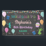 Jump Birthday Chalkboard Kid Trampolin Hintergrund Banner<br><div class="desc">Personalisieren Sie dieses phantastische Jump Birthday Chalkboard Kid Trampolin Party Hintergrundbanner mit Ihren Details einfach und schnell. Alle Texte sind editierbar! Für eine erweiterte Anpassung dieses Designs,  wählen Sie einfach die Schaltfläche 'Anpassen / Diese Vorlage personalisieren' oben! Matching Artikel in der Sammlung verfügbar!</div>