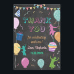 Jump Birthday Chalkboard Kid Trampolin Party Dankeskarte<br><div class="desc">Personalisieren Sie diese phantastische Jump Birthday Chalkboard Kid Trampolin Party dank Karte mit Ihren Daten einfach und schnell. Alle Texte sind editierbar! Für eine erweiterte Anpassung dieses Designs,  wählen Sie einfach die Schaltfläche 'Anpassen / Diese Vorlage personalisieren' oben! Matching Artikel in der Sammlung verfügbar!</div>