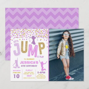Jump Birthday Einladung Jump Trampolin Party