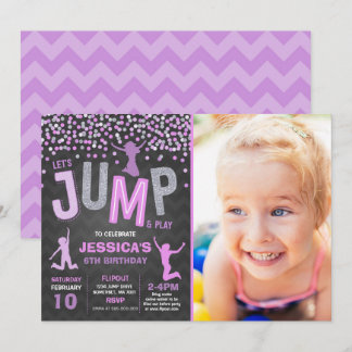 Jump Birthday Einladung Jump Trampolin Party