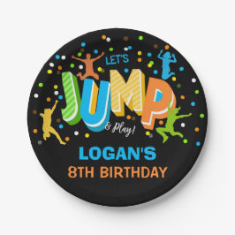 Jump Birthday Paper Plate Pappteller