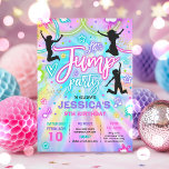 Jump Birthday Party Gefärbte Krawatte Glow Jump Pa Einladung<br><div class="desc">Jump Birthday Party Gefärbte Krawatte Glow Jump Party Einladung Alle Designs sind © PIXEL PERFECTION PARTY LTD</div>