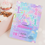 Jump Birthday Party Gefärbte Krawatte Neon Glow Ju Einladung<br><div class="desc">Jump Birthday Party Gefärbte Krawatte Neon Glow Jump Party Einladung Alle Designs sind © PIXEL PERFECTION PARTY LTD</div>