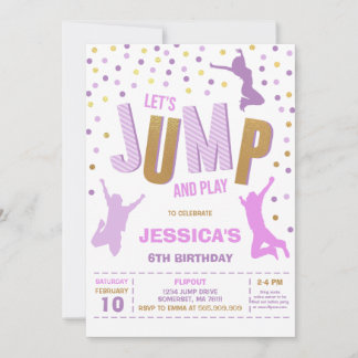 Jump Bounce House Birthday Party Invitation Einladung