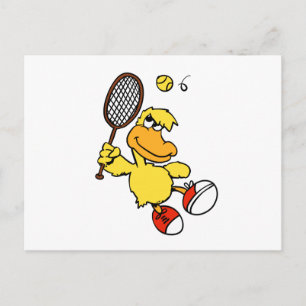 Jump Duck Tennis   Hintergrundfarbe auswählen Postkarte