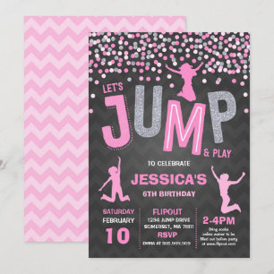 Jump Invitation Anniversaire Jump Trampoline Party