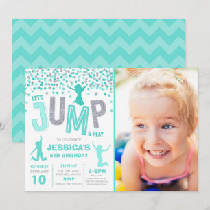 Jump Invitation Anniversaire Jump Trampoline Party