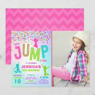 Jump Invitation Anniversaire Jump Trampoline Party