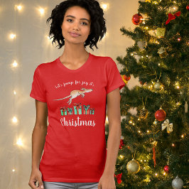 Jump of joy Kangaroo Weihnachts-T - Shirt