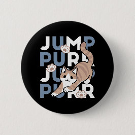 Jump Purr Jump: Spielerisches Cat Design mit Spaß Button