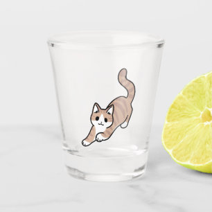 Jump Purr Jump: Spielerisches Cat Design mit Spaß Schnapsglas