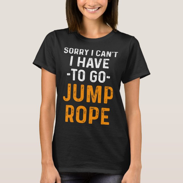 Jump Rope Skipping Jumping Roping Workout T-Shirt (Vorderseite)