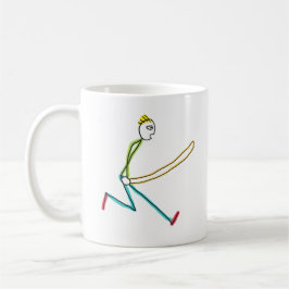 Jump Rope Skipping Stickman Kaffeetasse