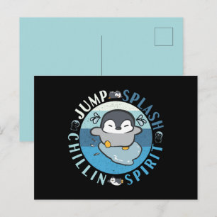 Jump Splash Chillin Spirit - Fühlen Sie sich gut P Postkarte