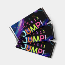 Jump Trampolin Farbige Mädchen Geburtstagsparty