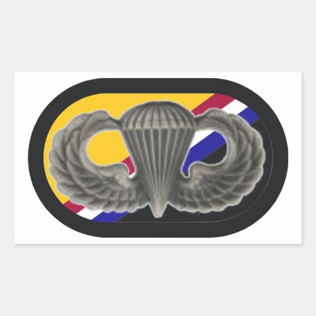 JUMP WINGS/OVAL U.S. SPECIAL OPS COMMAND STICKERS (Vorderseite)
