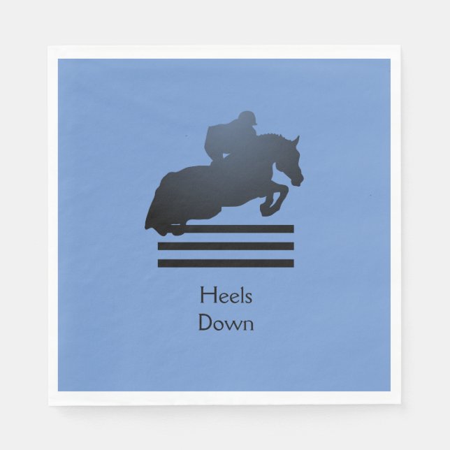 Jumper Clearing an Hindernis. Serviette (Vorderseite)