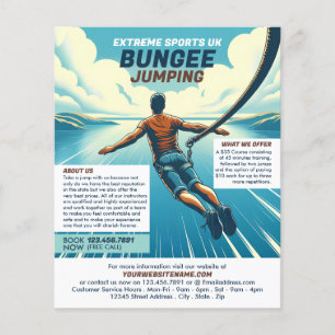 Jumper Design - Werbung für Bungee Jumping Course Flyer