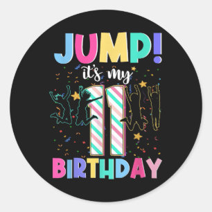 Jumper Jumper, 11 Jahre alt Jump Runder Aufkleber
