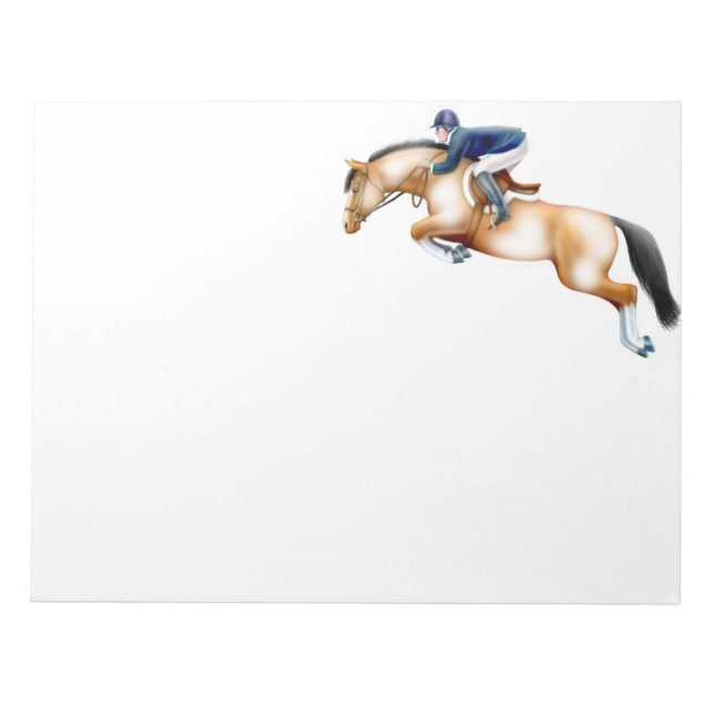 Jumper Paint Horse Note Pad anzeigen Notizblock (Vorderseite)