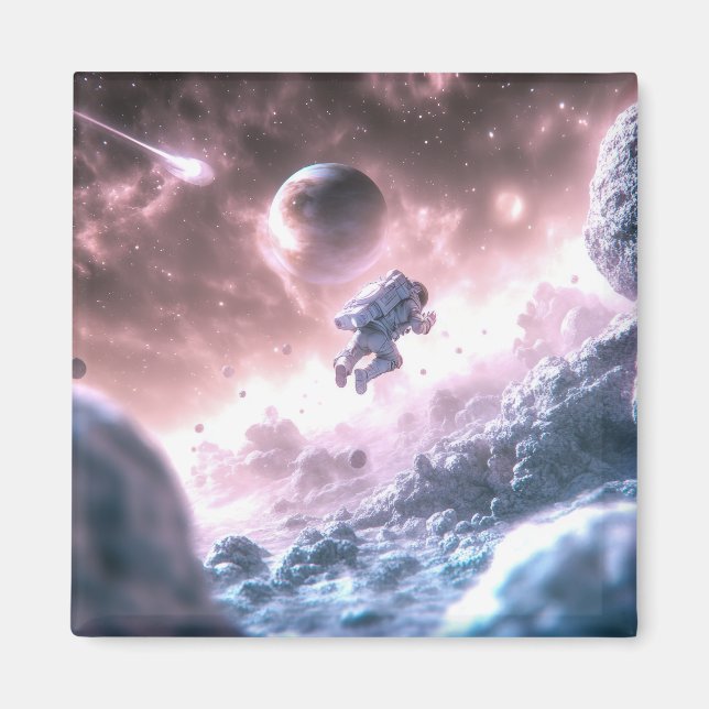 Jumping Astronaut Magnet (Vorne)